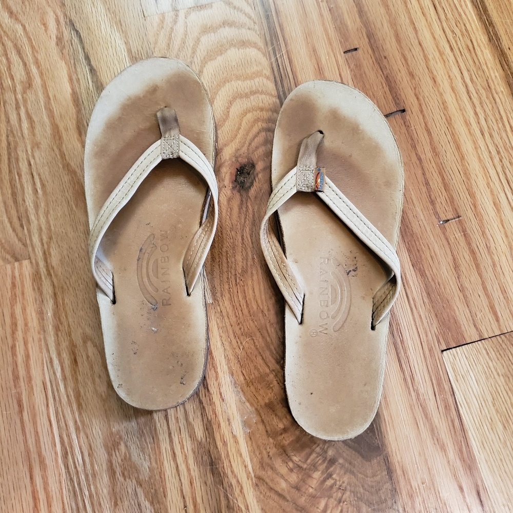 Womens Rainbow Flip flop